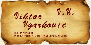 Viktor Ugarković vizit kartica